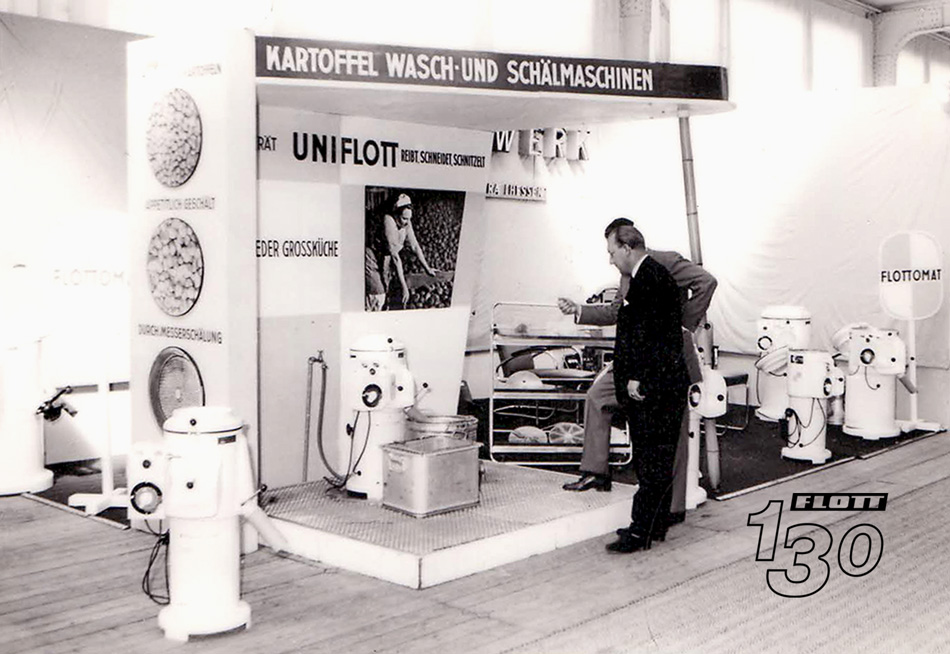 FLOTT trade fair appearance in Hamburg, Germany, in the 1960s.